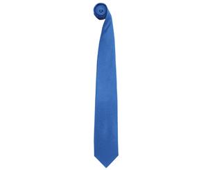 Premier Mens Premium Pure Silk Plain Work / Fashion Tie (Silver) - RW1165