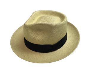 Premium Men's Straw Panama Sun Beach Fedora Hat