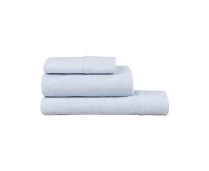 Queen Size Flannelette Sheet Set From Private Collection - Denim