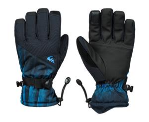 Quiksilver Mens Mission Insulated Ski Snowboard Gloves - Daphne Blue Stellar