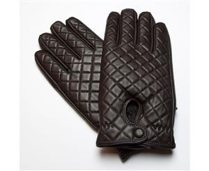 RUMI MAN Men's RUMI Dark Brown Leather Gloves