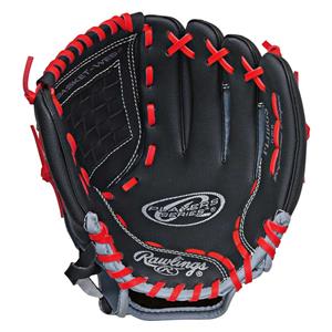 Rawlings Players Right Hand 11in Baseball Glove Black / Red
