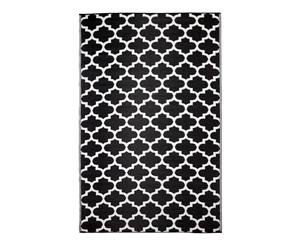 Recycled Plastic Outdoor Rug Tangier Black