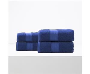 Renee Taylor Brentwood 650 GSM Quick Dry 4 Pack Bath Sheet Royal