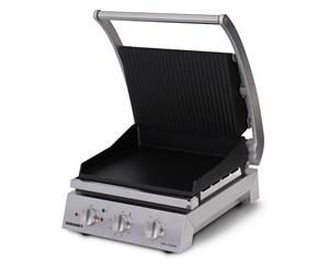 Roband Grill Station 6 slice non stick with ribbed top plate