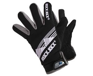 Rockjock Mens Thermal Grip Gloves (Black/Grey) - GL593