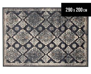 Rug Culture 290x200cm Oxford Traditional Rug - Navy
