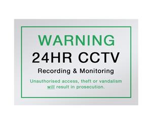SNA4 DOSS CCTV Video Camera Sign A4 Size Acrylic Prominent Warning Sign For CCTV or Dummy Surveillance Applications CCTV VIDEO CAMERA SIGN