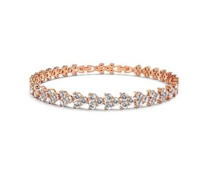 Sakura Sparkling Zirconia Bracelet|Rose Gold/Clear