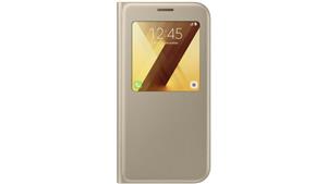 Samsung Galaxy A7 2017 S View Standing Cover - Gold