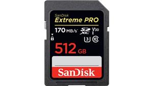 SanDisk Extreme Pro 512GB 170MB/s SDXC UHS-I Memory Card