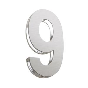 Sandleford 120mm 9 Stainless Steel Azure Numeral