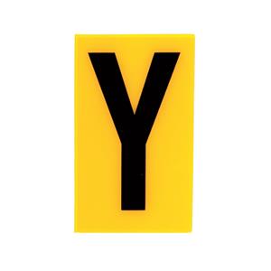 Sandleford 60 x 35mm Y Yellow Cut Out Self Adhesive Letter