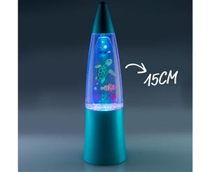 Sea Life Shake & Shine Colour Changing LED Mini Lamp - Metallic Blue