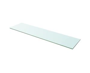Shelf Panel Glass Clear 100x25cm Wall Display Bracket Ledge Plate Sheet