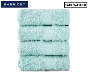 Sheridan Ryan Face Washer 4-Pack - Mint