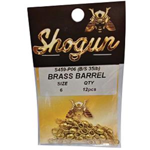 Shogun Brass Barrel Snap Swivel 12 Pack
