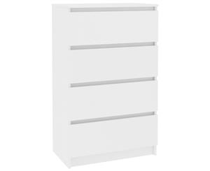 Sideboard White 70x40x97cm Chipboard Drawer Cabinet Storage Cupboard