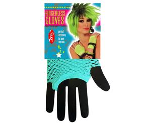 Silky Womens/Ladies Short Fishnet Gloves (1 Pair) (Electric Blue) - LW154