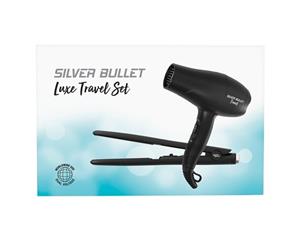Silver Bullet Luxe Travel Set Hair Dryer and Straighteners - Matte Black