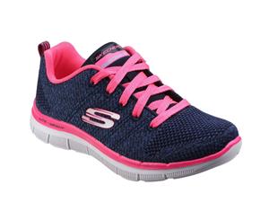 Skechers Childrens Girls Skech Appeal 2.0 High Energy Lace-Up Trainers (Navy/HotPink) - FS5303