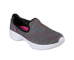 Skechers Childrens/Girls Gowalk 4 Select Slip-On Shoes (Black/Multi) - FS5519