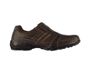 Skechers Mens Casual Slip On Shoes - Brown Slip On Leather - Brown