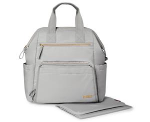 Skip Hop Main Frame Wide Open Backpack Nappy Bag Cement