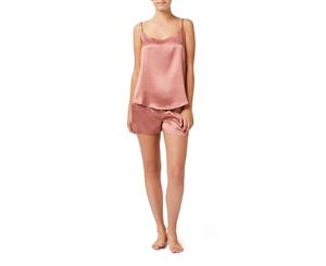 Slumber Loft Emilia silk cami pyjama top - ROSE PINK