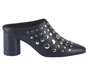 Sol Sana Women's Wednesday Leather Mule Shoe - Black Stud