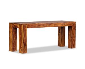 Solid Sheesham Wood Bench 110x35x45cm Home Entryway Hall Furniture Seat