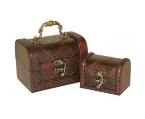 Something Different Diamond Chests (Set Of 2) (Brown) - SD698