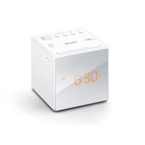 Sony - ICFC1W - Single Alarm AM/FM Clock Radio - White