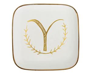 Splosh Alphabet Ceramic Trinket Plate (Letter Y)