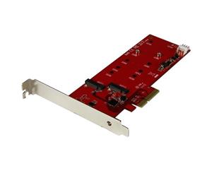 StarTech 2 Slot PCI Express M.2 SATA III Controller - NGFF Card