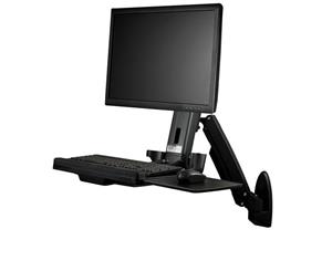 StarTech Wall Mounted Sit Stand Desk - for Single Monitor up to 24"