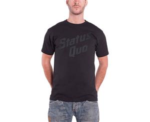 Status Quo Mens T Shirt Vintage Band Logo Official - Black