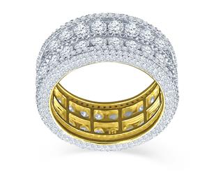 Sterling 925er Silber Micro Pave Ring - WINSOME - Gold