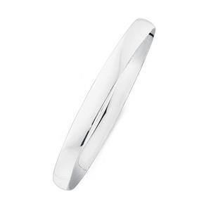 Sterling Silver 65mm 7mm Solid Round Bangle