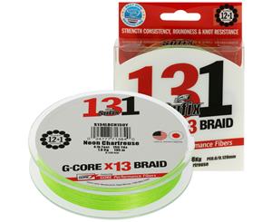 Sufix 131 G-CORE X13 Braid Neon Chartreuse 150yd 4lb