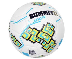 Summit Size 5 White Club Trainer Soccer Ball/Football Sport Ball Game Kids/Adult