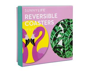 Sunnylife Reversible Coasters Set Of 16 - Tropical