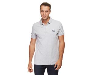 Superdry Men's Classic New Fit Pique Polo - Silver Heather Marl