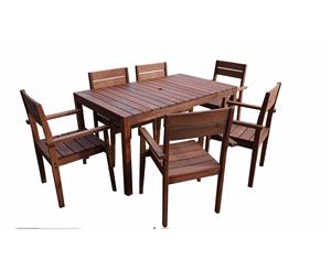 Supreme 7pc 1.5m Table & Chair Set