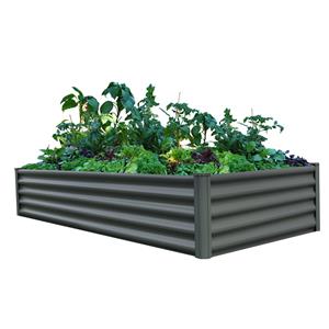 The Organic Garden Co 200 x 100 x 41cm Raised Rectangle Garden Bed - Karaka