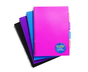Tiger Stationery Ring Bound Notebooks (Black/Blue/Pink/Purple) - SG14694
