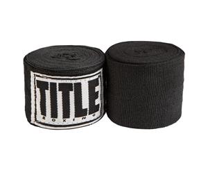Title Mexican Style 180" Boxing Hand Wraps Black