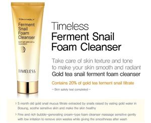 Tonymoly Timeless Ferment Snail Foam Cleanser 150ml Tony Moly Daily Cleansing