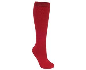 Trespass Adults Unisex Tubular Luxury Wool Blend Ski Tube Socks (Red) - TP968