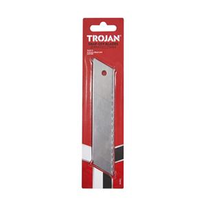 Trojan 25mm Serrated Edge Snap Off Blade - 3 Pack